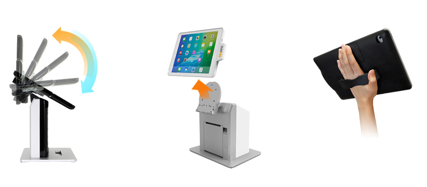 ipad pos, built-in-printer and connect cash drawer and msr reader